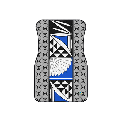 Southwest Sunrise in Blue Car Mats (Set of 4)