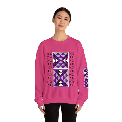 Sacred Mountains in Purple Unisex Sweatshirt