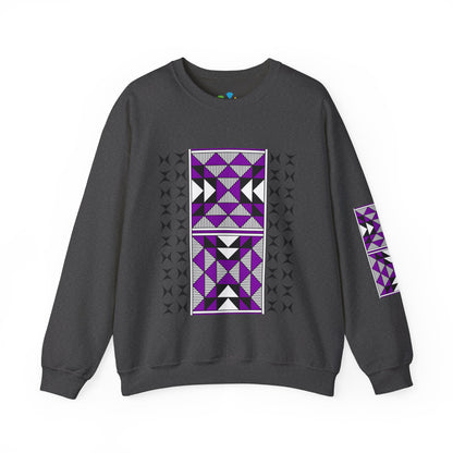 Sacred Mountains in Purple Unisex Sweatshirt