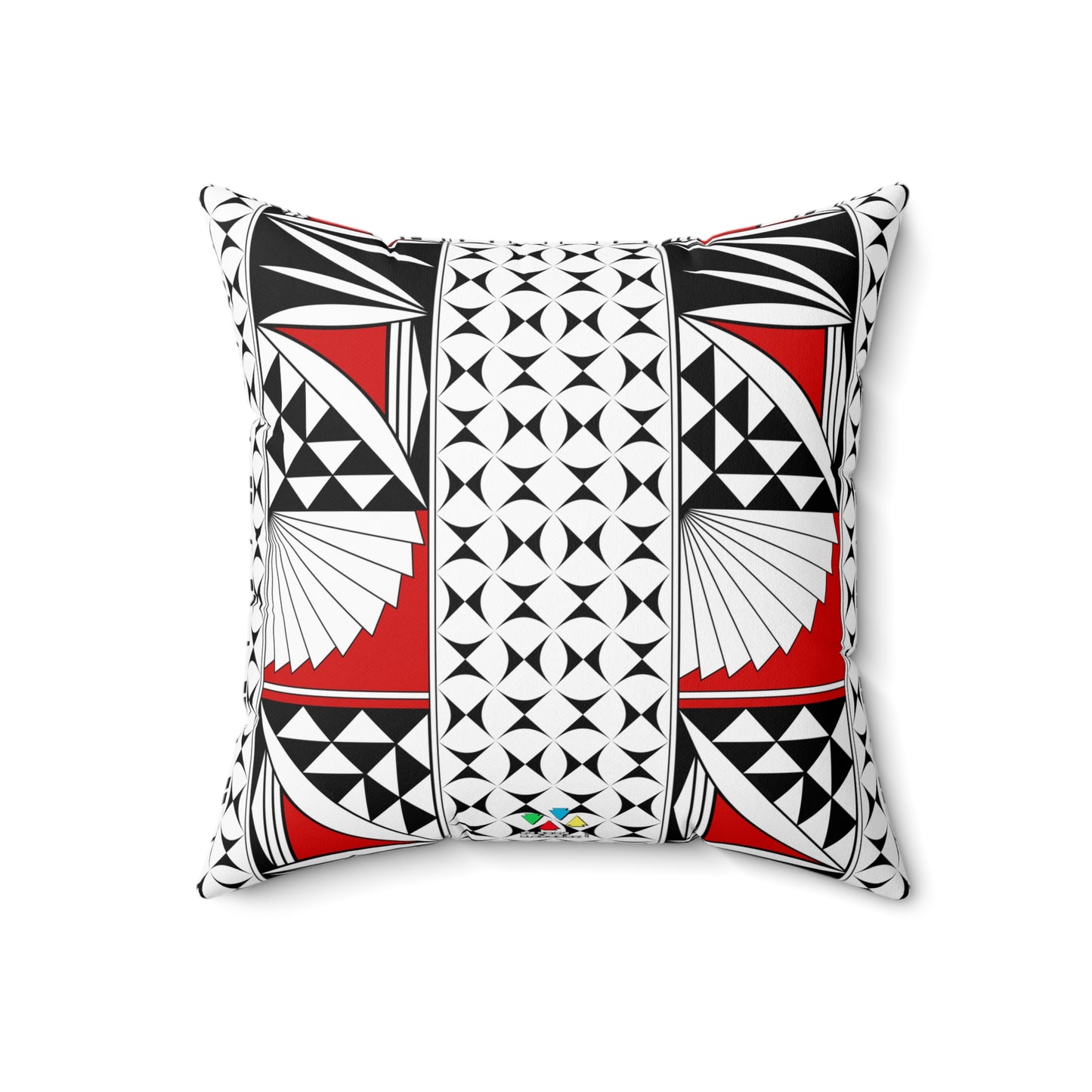 Southwest Sunrise in Red Square Pillow