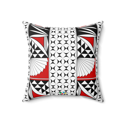 Southwest Sunrise in Red Square Pillow