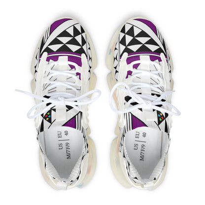 Southwest Sunrise in Purple Women's Mesh Sneakers