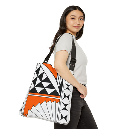 Orange Southwest Sunrise Adjustable Tote Bag