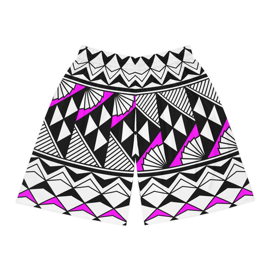 Sun and Rain in Pink Basketball Shorts