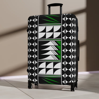 Blessed Feathers in Green Suitcases