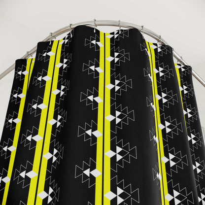 Native Stories -Yellow - Shower Curtains