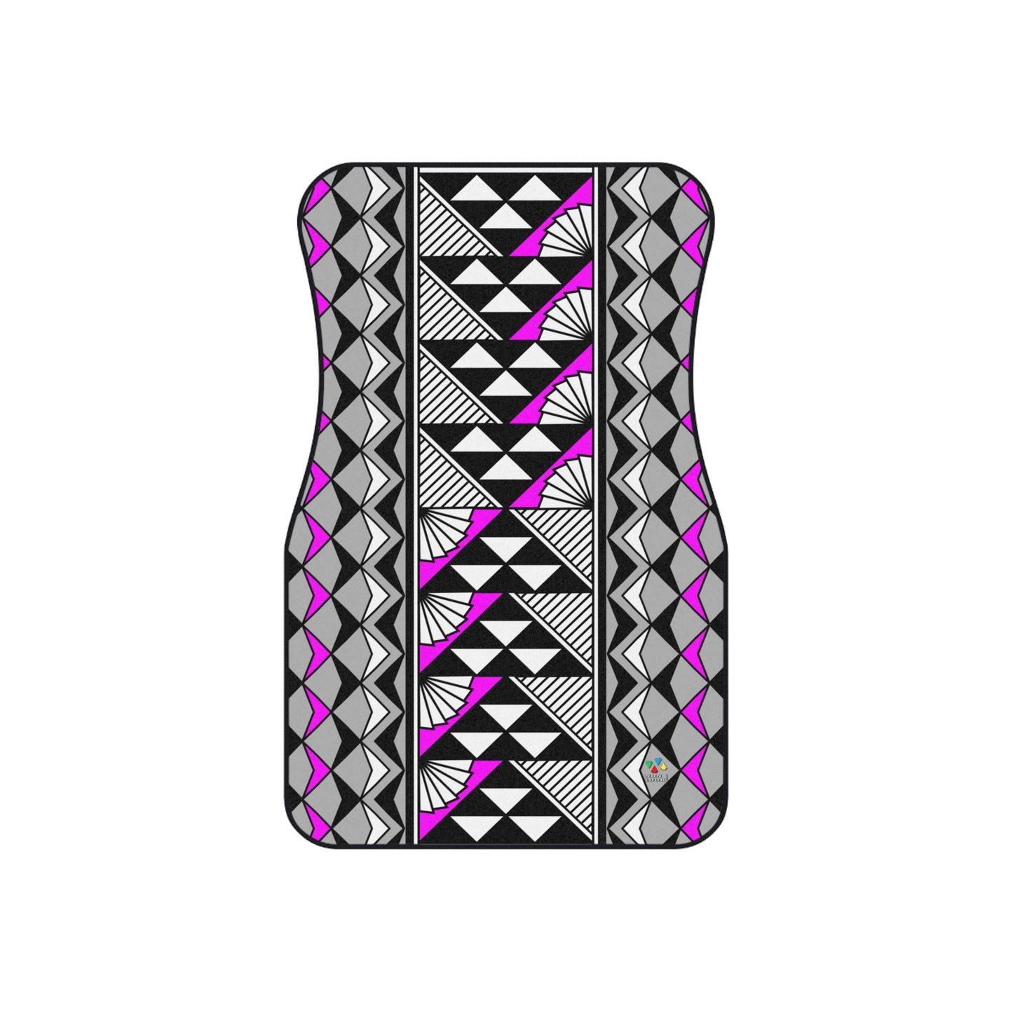 Sun and Rain in Pink Car Mats (Set of 4)