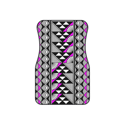 Sun and Rain in Pink Car Mats (Set of 4)