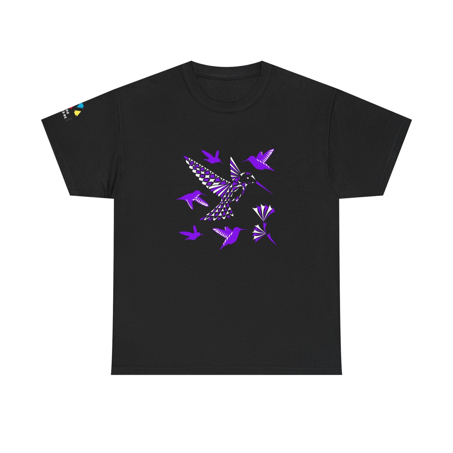 Hummingbird Blessing in Purple Gildan Unisex Tee
