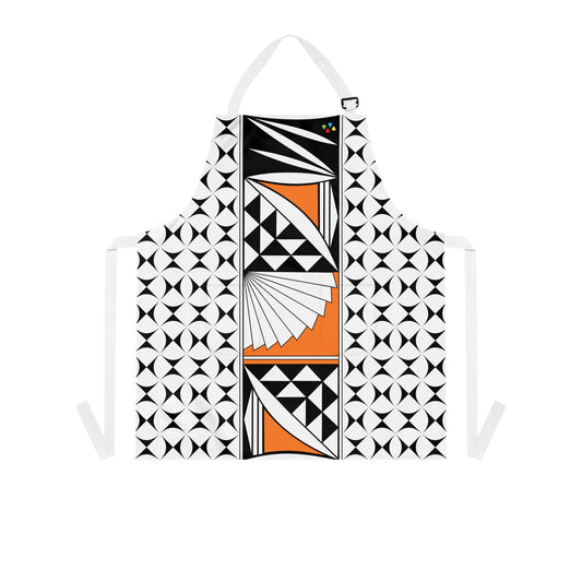 Orange Southwest Sunrise Two Pocket Apron
