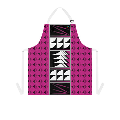 Feather Blessing on Pink Two Pocket Apron