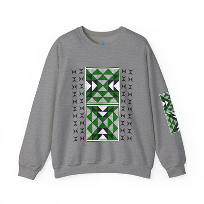 Sacred Mountains in Green Unisex Sweatshirt