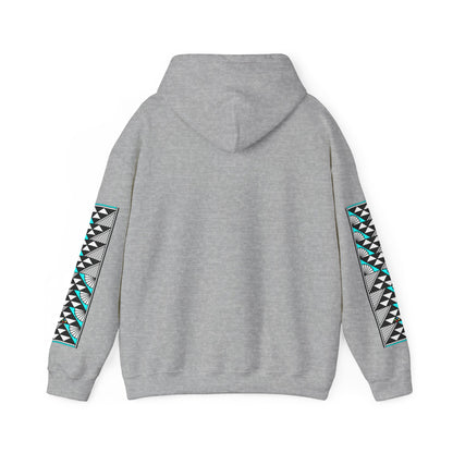 Sun and Rain in Turquoise Unisex Hoodie