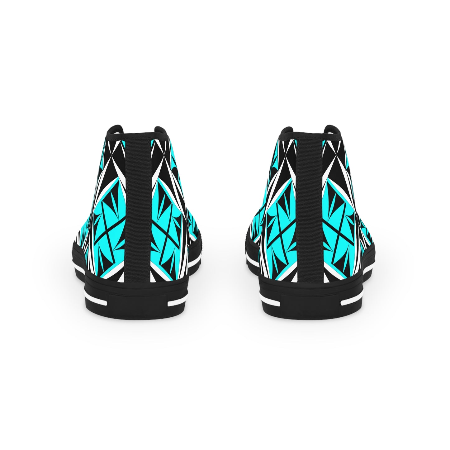 Sacred Winds in Turquoise High Top Sneakers
