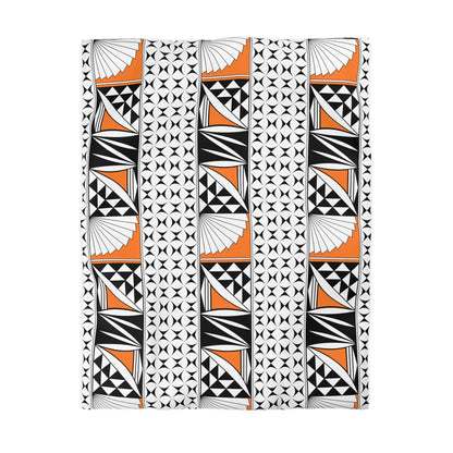 Southwest Sunrise in Orange Microfiber Duvet Cover