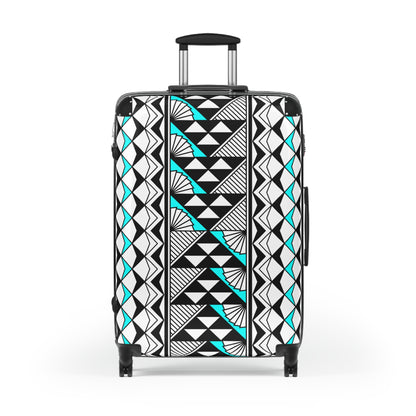 Southwest Rain and Sun in Turquoise Suitcases