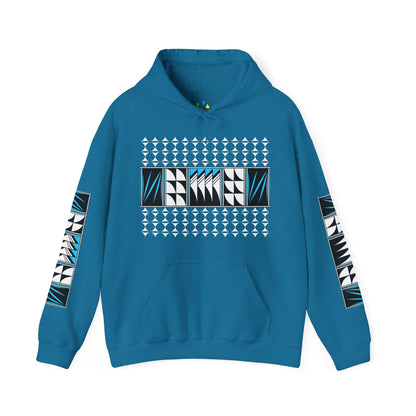 Blessed Feathers in Turquoise Unisex Hoodie