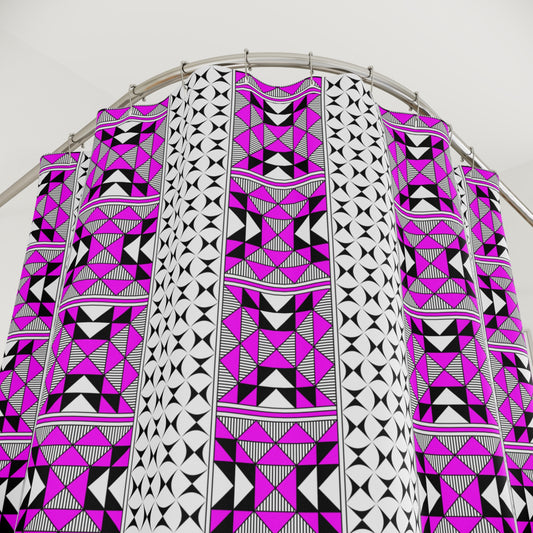 Southwest Mountains in Pink Shower Curtains