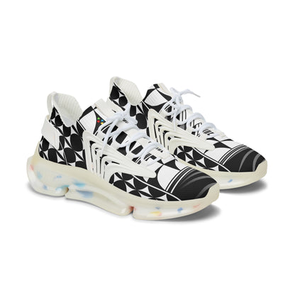 Feather Blessing in Gray Women's Mesh Sneakers