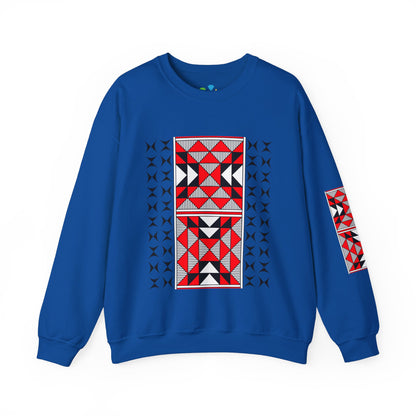 Sacred Mountains in Red Unisex Sweatshirt