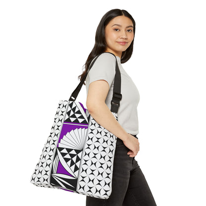Purple Southwest Sunrise Adjustable Tote Bag