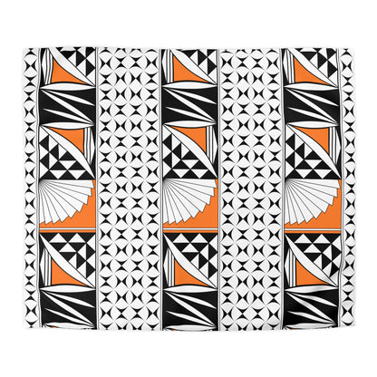 Southwest Sunrise in Orange Microfiber Duvet Cover