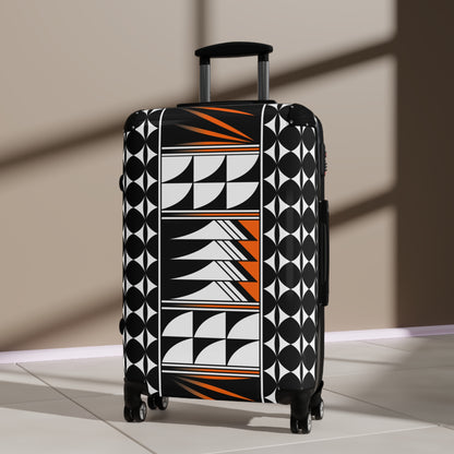 Blessed Feathers in Orange Suitcases