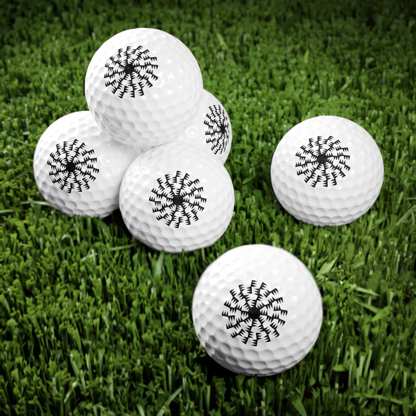 Sun Rays Golf Balls, 6pcs