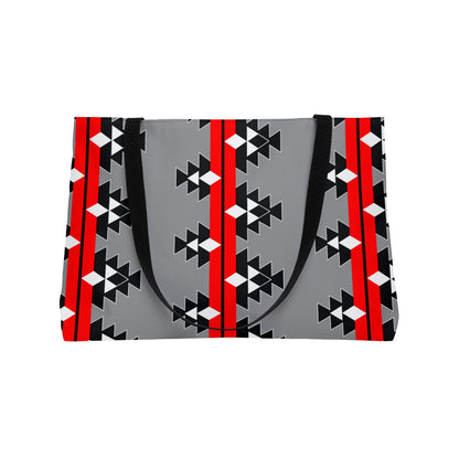 Native Stories in Red Weekender Tote Bag