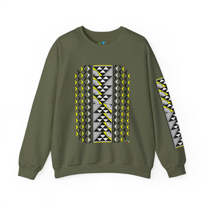 Sun and Rain in Yellow Unisex Sweatshirt