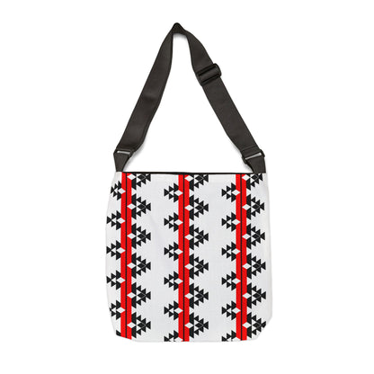 Native Stories in Red Adjustable Tote Bag