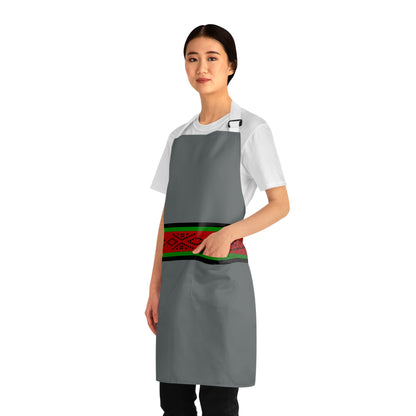 Dark Gray Belt of Life Two Pocket Apron
