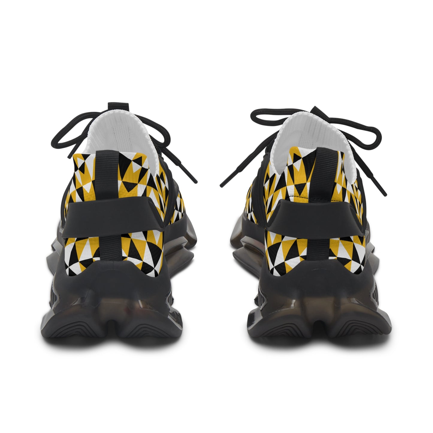 Sacred Mountains in Yellow Women's Mesh Sneakers