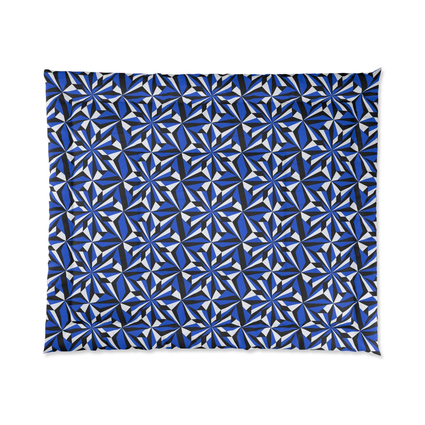 Southwest Desert Flower in Blue Comforter