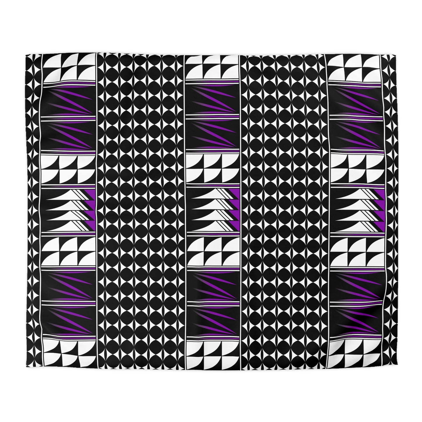 Blessed Feathers in Purple Microfiber Duvet Cover