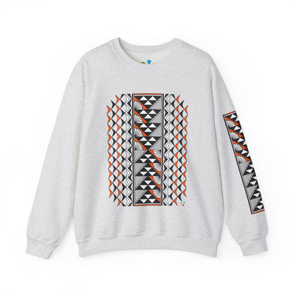 Sun and Rain in Orange Unisex Sweatshirt