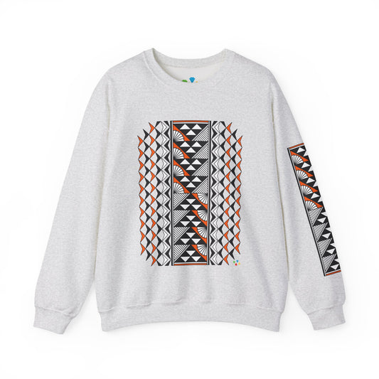 Sun and Rain in Orange Unisex Sweatshirt