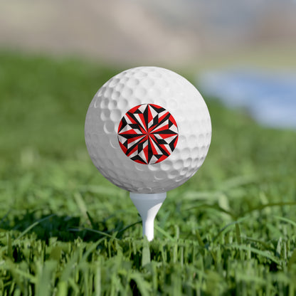 Desert Flower in Red Golf Balls, 6pcs