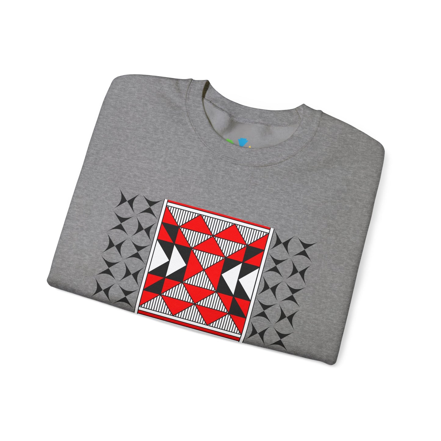 Sacred Mountains in Red Unisex Sweatshirt