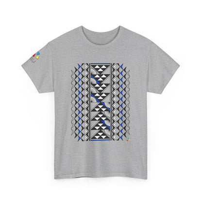 Sun and Rain in Blue/Silver Gildan Unisex Tee