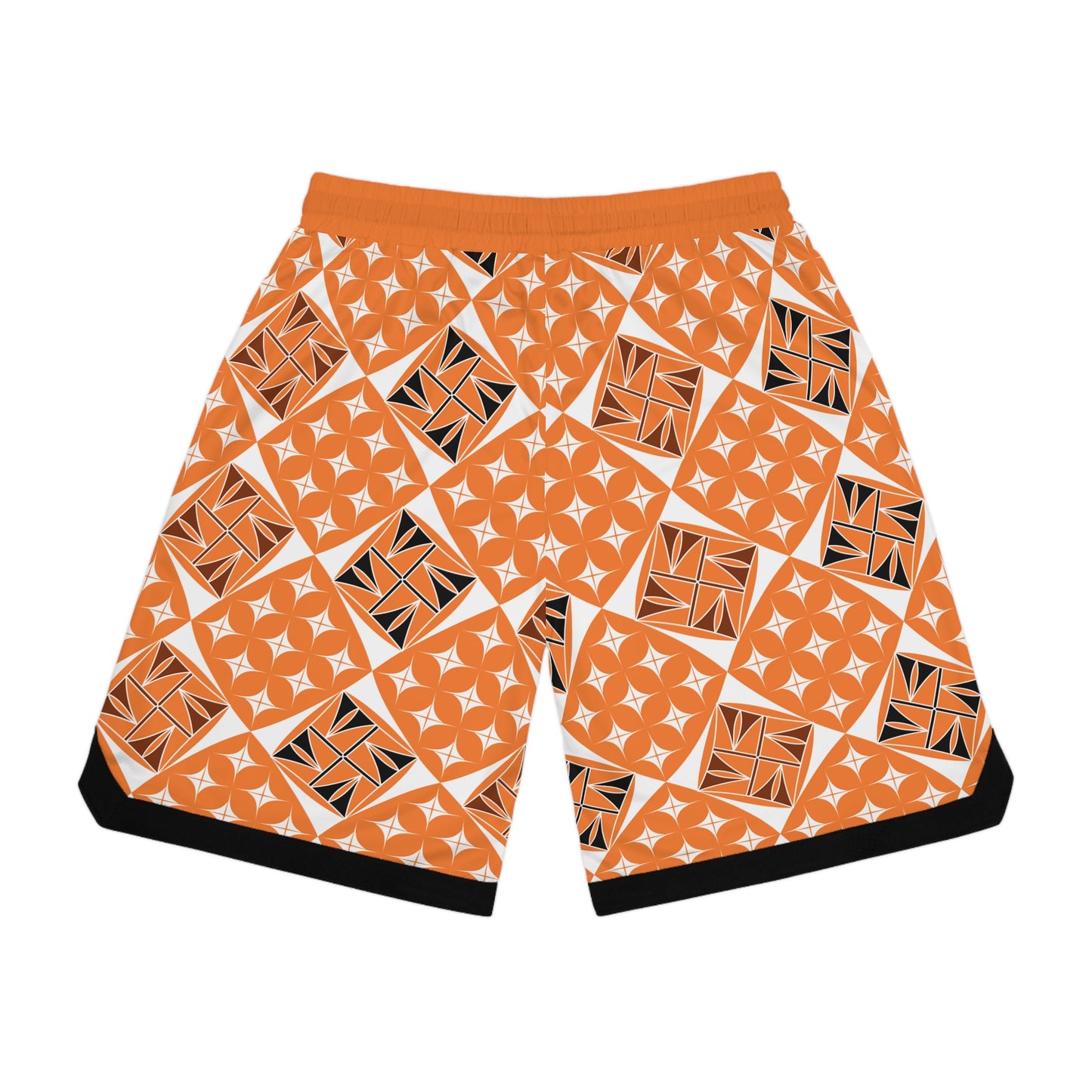 Sacred Universe in Orange Basketball Rib Shorts