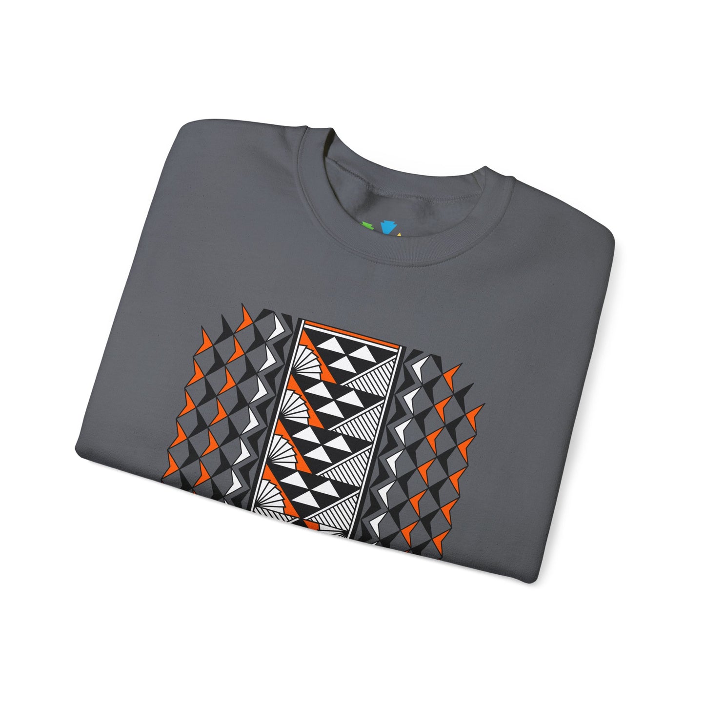 Sun and Rain in Orange Unisex Sweatshirt
