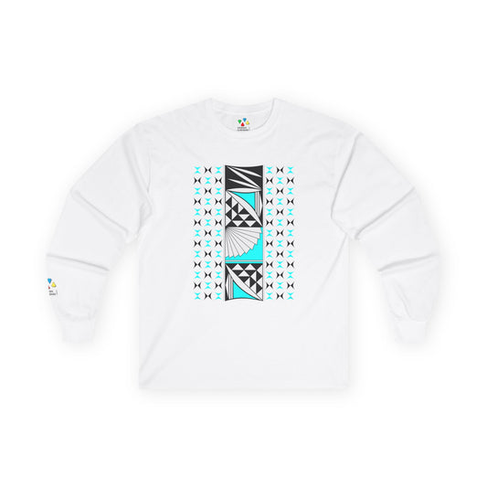 Southwest Sunrise in Turquoise Unisex Long Sleeve Tee