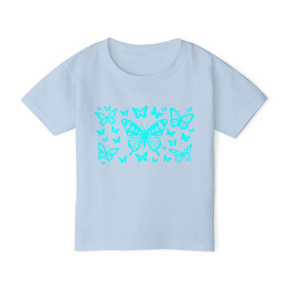 Turquoise Native Butterflies Toddler T-Shirt