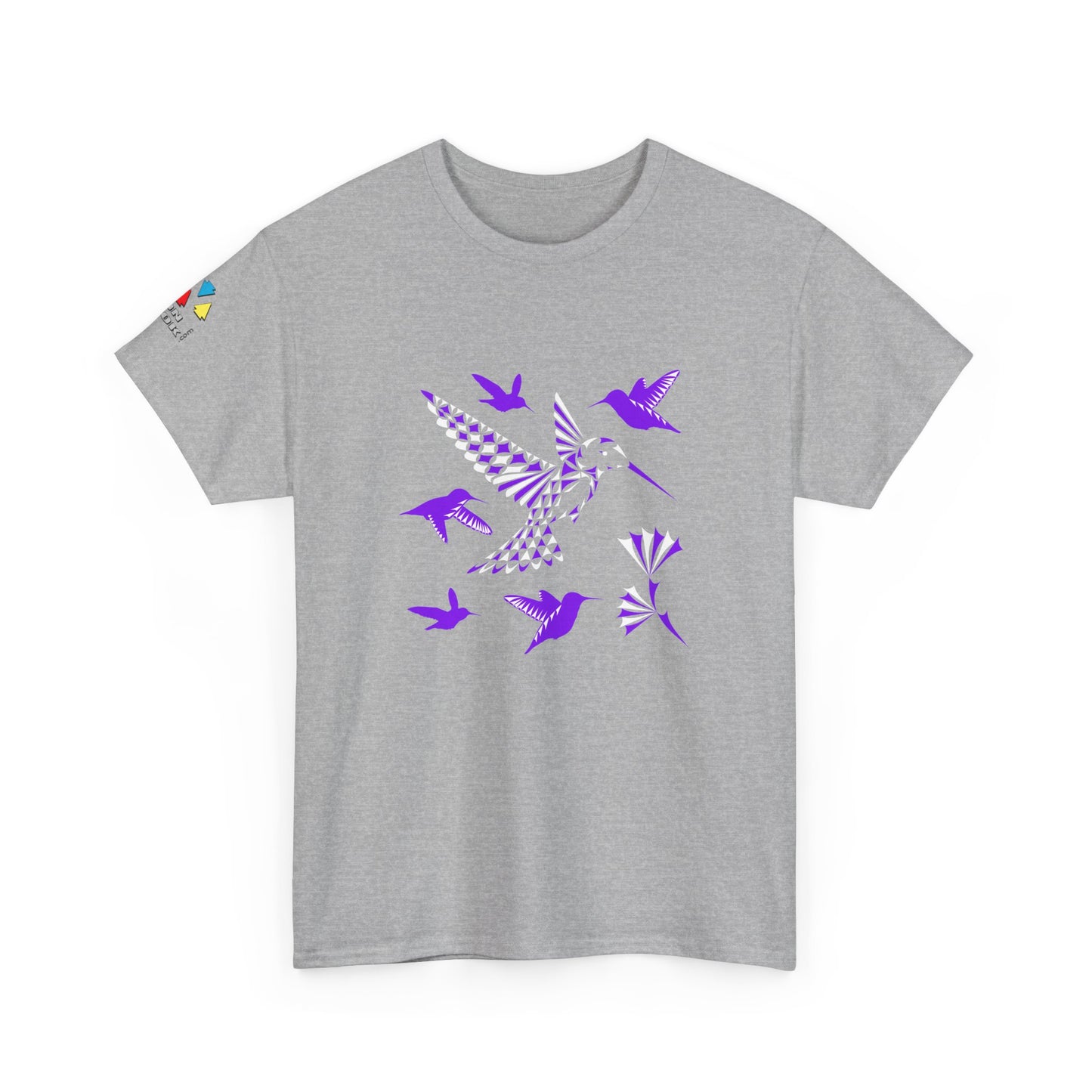 Hummingbird Blessing in Purple Gildan Unisex Tee