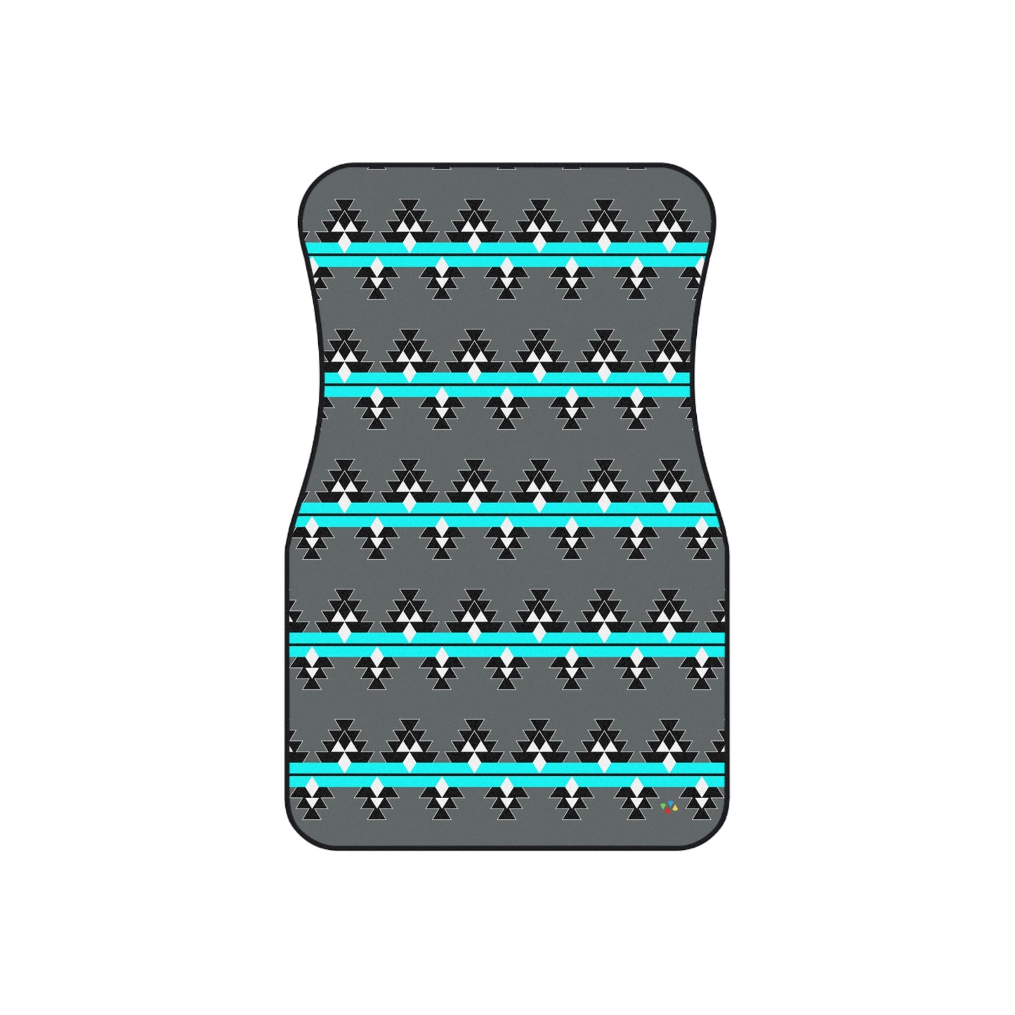 Turquoise Native Woven Stories Car Mats (Set of 4)