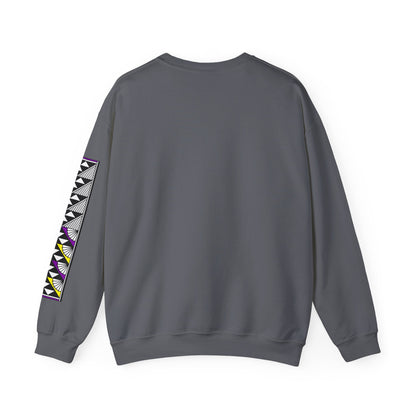 Sun and Rain in Purple/Yellow Unisex Sweatshirt