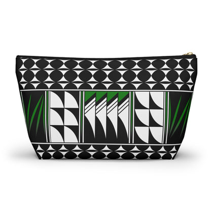 Blessed Feathers in Green Pouch w T-bottom