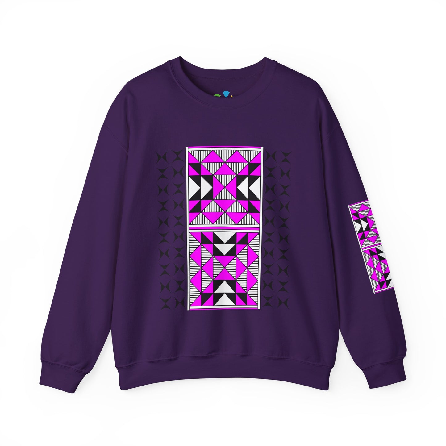 Sacred Mountains in Pink Unisex Sweatshirt