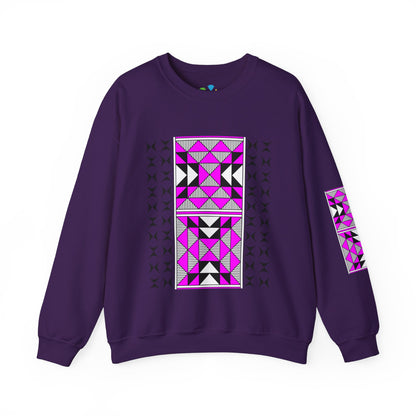 Sacred Mountains in Pink Unisex Sweatshirt